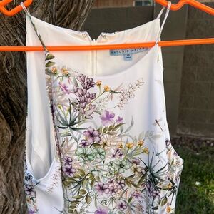 ANTONIO MELANI Floral Women's Dress - White and Purple